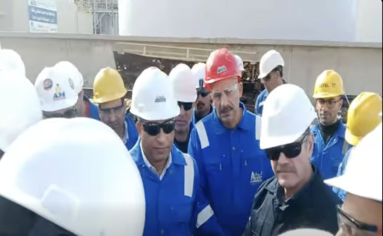 رئيس «بترومنت» يتفقد موقع شركة أنربك بالإسكندرية